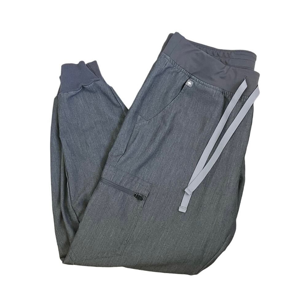 FIGS Technical Collection Dark Gray Joggers Petite Medium